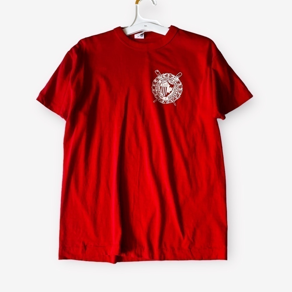 VINTAGE 1982 Scholastic Regatta St. Andrew’s Tee Single Stitch by Champion Red S